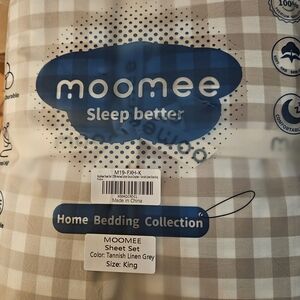 King Sheet Set in Linen Gray